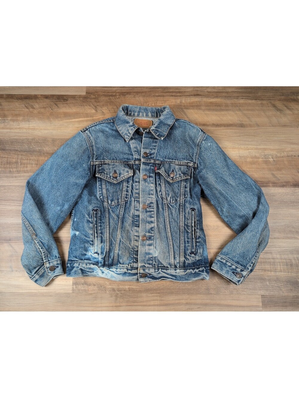 Levis 70506-0216 Denim Jacket Men 40 Medium Blue Vintage 80s Made in USA Small-e